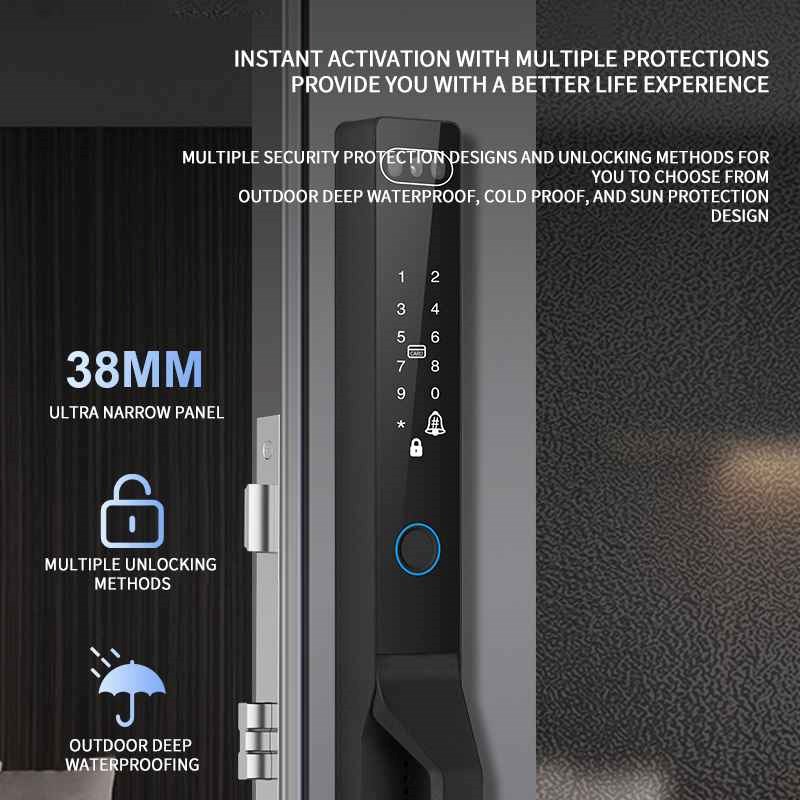 reliable slim smart door lock