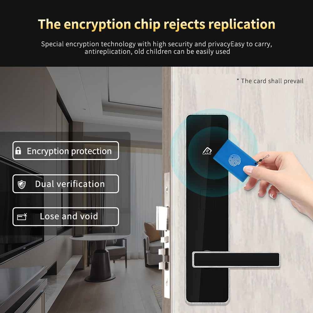 secure card smart door lock