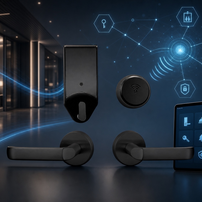 smart hotel split card lock door lock