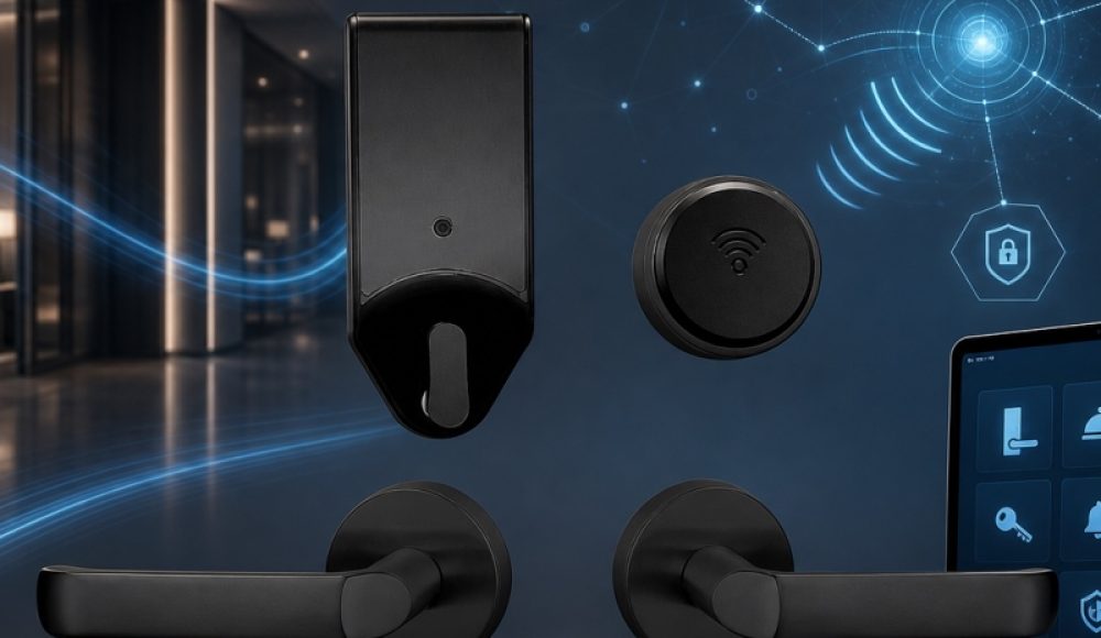 smart hotel split card lock door lock